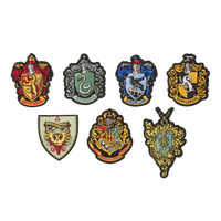 Set completo de broches bordados de Hogwarts
