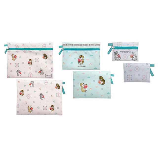 Set de 3 estuches Mofusand durazno