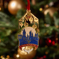 Adorno metálico navideño Hogwarts