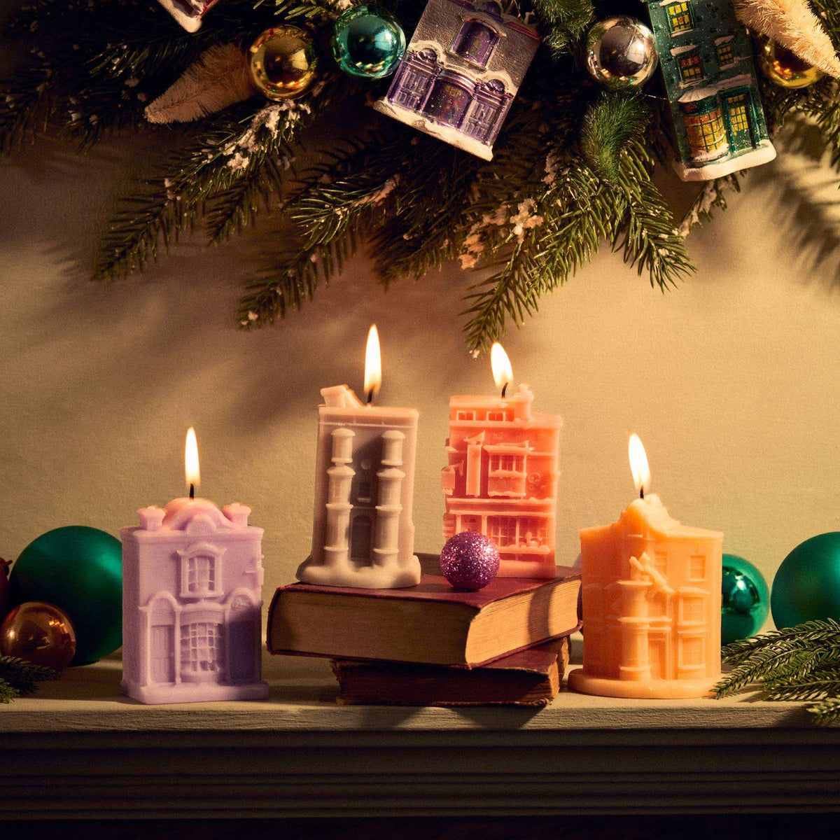 Set de velas navideñas Diagon Alley
