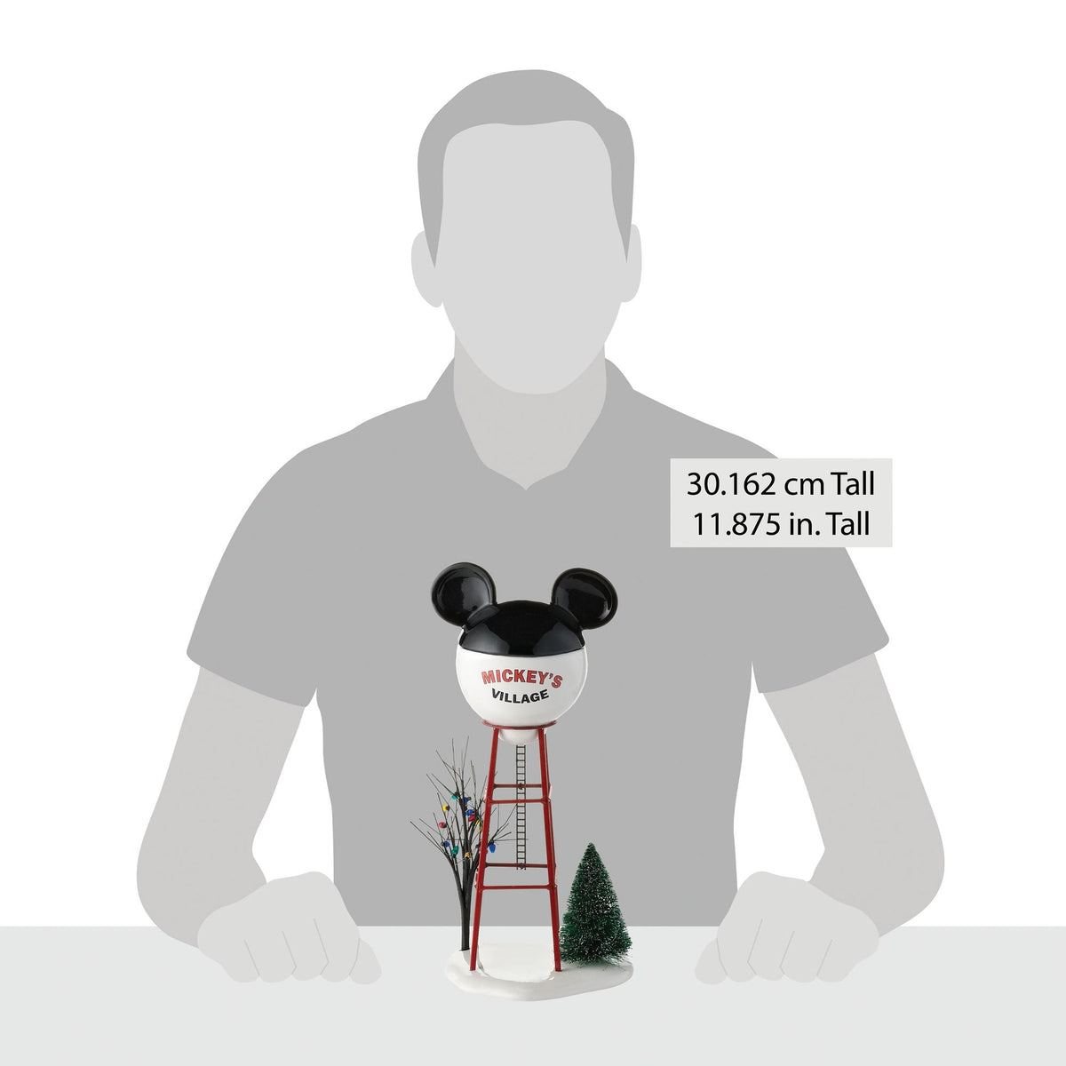 Torre de agua de Mickey para pueblo navideño