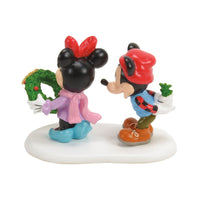 Figura Disney Village: Mickey y sorpresa de muérdago