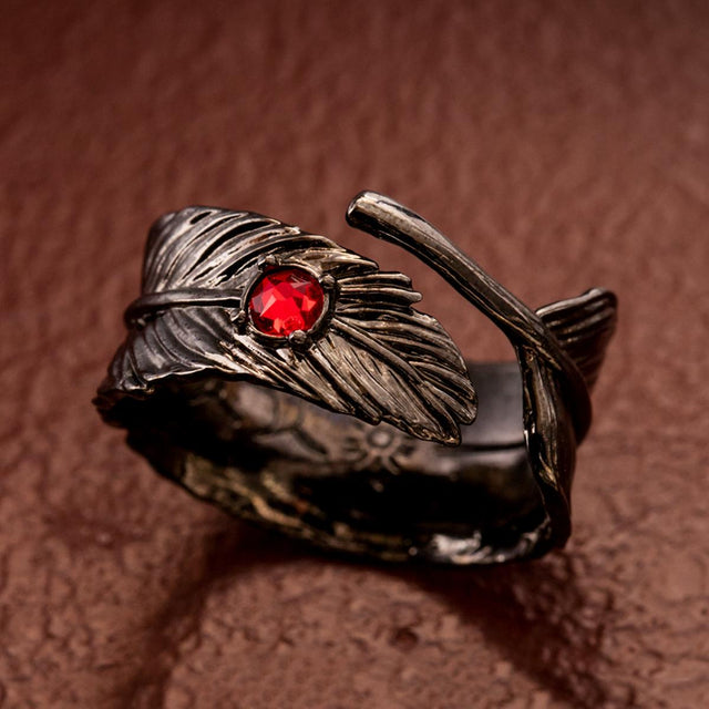Anillo Pluma Negra de Howl | Howl's Moving Castle