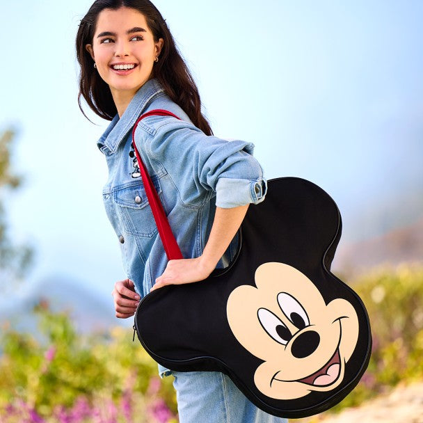 Bolso de lona con rostro de Mickey Mouse