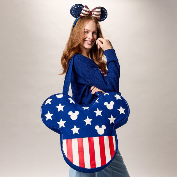 Bolso de lona Americana con ícono de Mickey Mouse