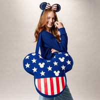 Bolso de lona Americana con ícono de Mickey Mouse