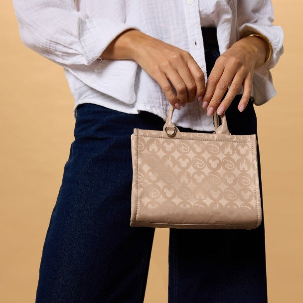 Bolso tote mini Disney Icons color crema