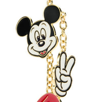 Colgante para bolso de Mickey Mouse con símbolo de paz