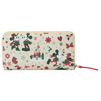 Billetera navideña con correa de Mickey and Minnie Mouse