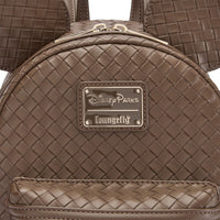 Mochila mini tejida de cuero sintético de Mickey Mouse