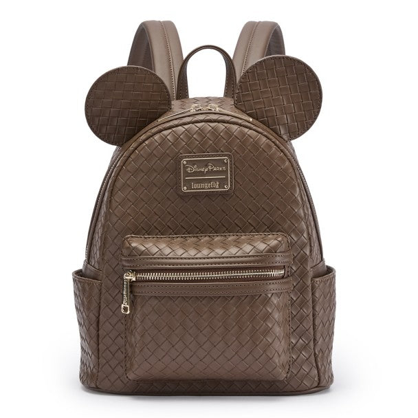 Mochila mini tejida de cuero sintético de Mickey Mouse