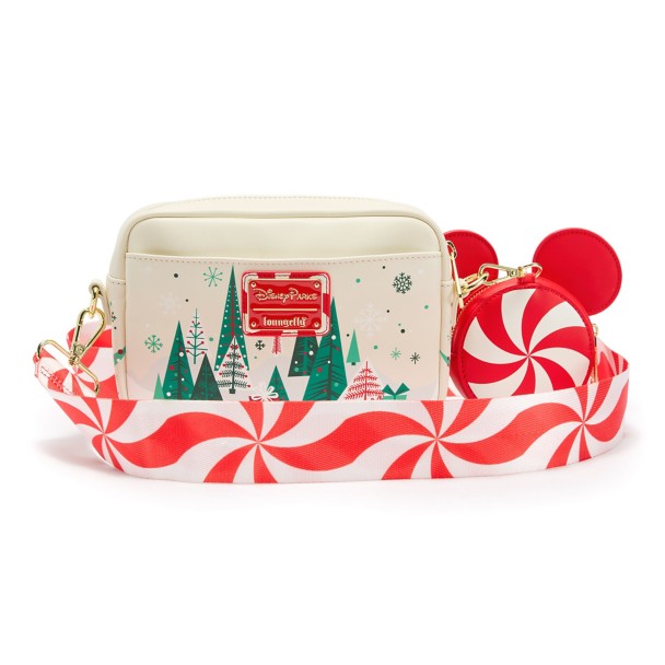 Set navideño de cartera bandolera y monedero Mickey Mouse