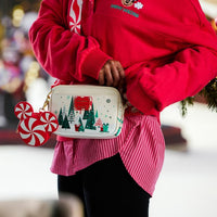Set navideño de cartera bandolera y monedero Mickey Mouse