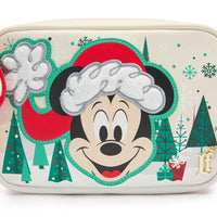 Set navideño de cartera bandolera y monedero Mickey Mouse