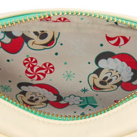 Set navideño de cartera bandolera y monedero Mickey Mouse