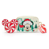 Set navideño de cartera bandolera y monedero Mickey Mouse