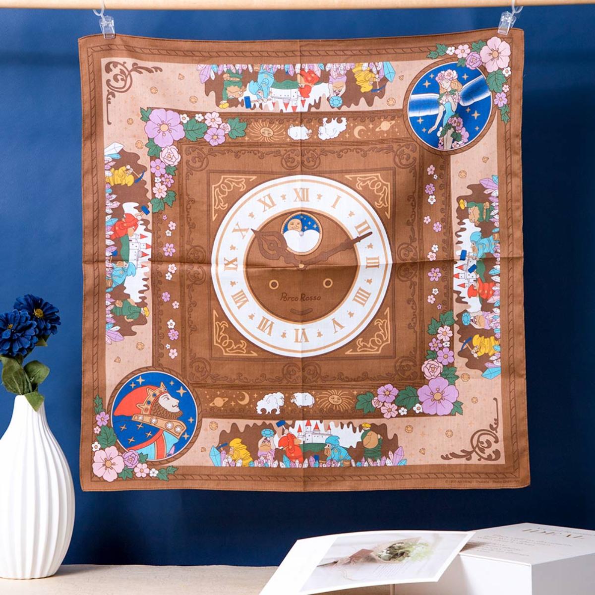 Pañuelo Susurros del corazón: reloj antiguo