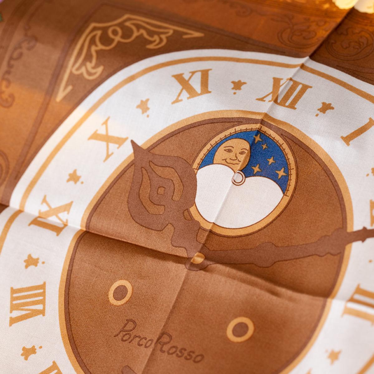 Pañuelo Susurros del corazón: reloj antiguo
