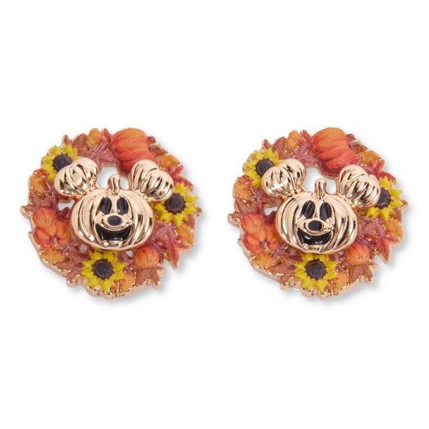 Aros de Halloween de Mickey Mouse con corona de calabaza