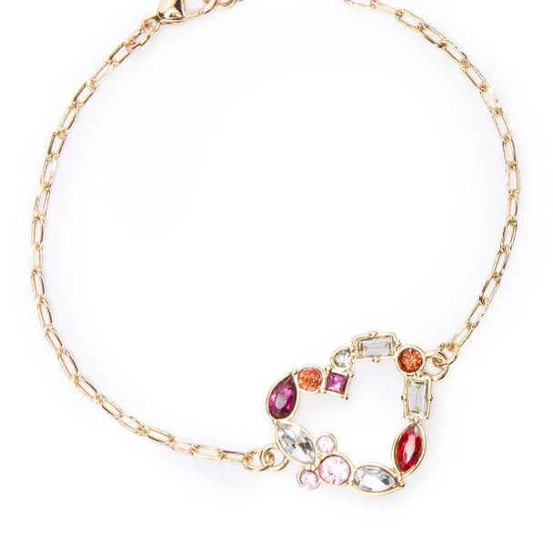 Pulsera con corazón e ícono de Mickey Mouse