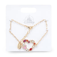 Pulsera con corazón e ícono de Mickey Mouse