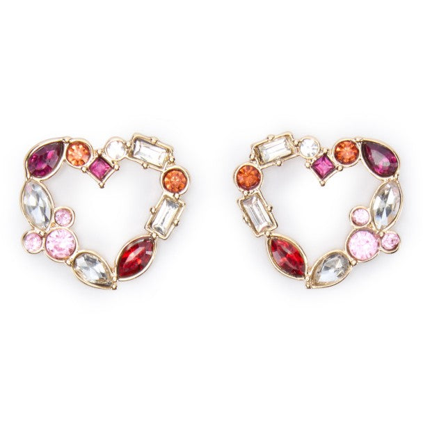 Aros de corazón con ícono de Mickey Mouse