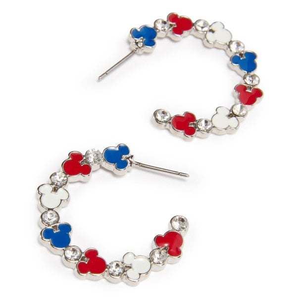 Aros de medio aro con ícono de Mickey Mouse