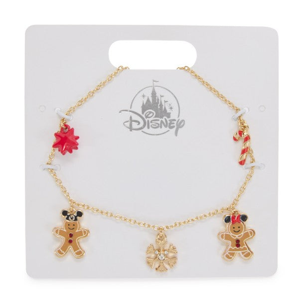 Pulsera Bolo de Mickey y Minnie Mouse, estilo gingerbread