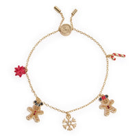 Pulsera Bolo de Mickey y Minnie Mouse, estilo gingerbread