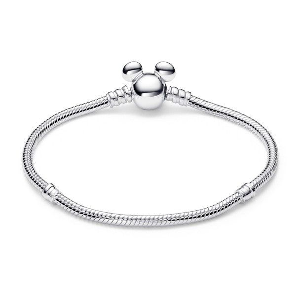 Pulsera Pandora de cadena serpiente con Mickey Mouse