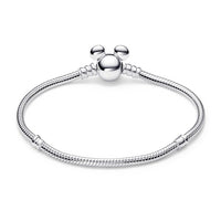 Pulsera Pandora de cadena serpiente con Mickey Mouse