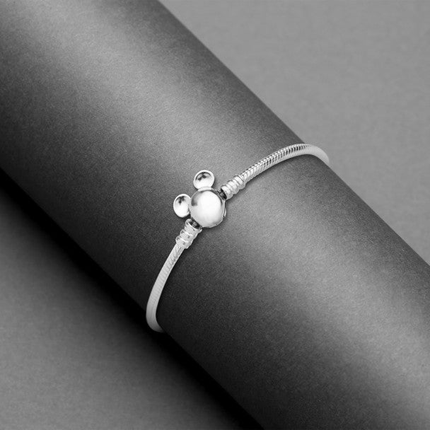 Pulsera Pandora de cadena serpiente con Mickey Mouse