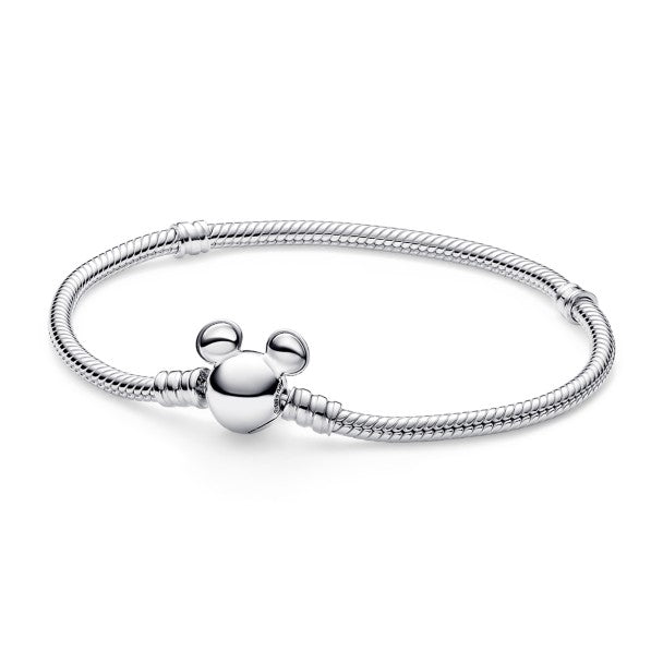Pulsera Pandora de cadena serpiente con Mickey Mouse