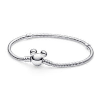 Pulsera Pandora de cadena serpiente con Mickey Mouse