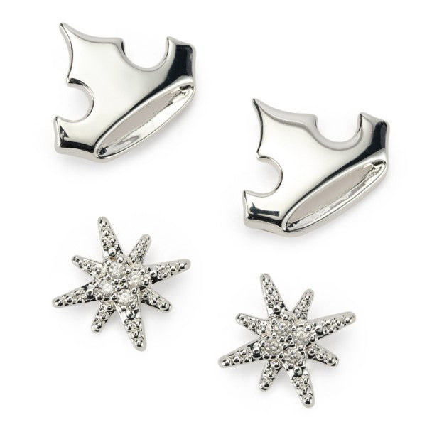 Set de tiara y aros con estrellas de Disney Princess