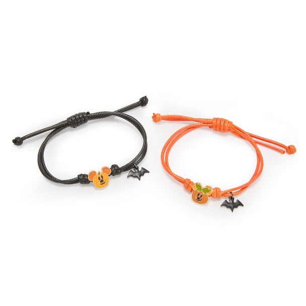 Set de pulseras de cordón Halloween de Mickey y Minnie