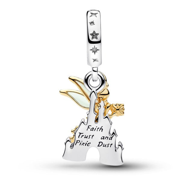 Charm doble colgante Tinker Bell y castillo de Fantasyland