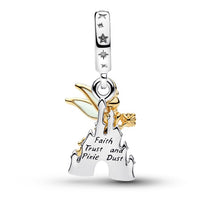 Charm doble colgante Tinker Bell y castillo de Fantasyland
