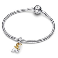 Charm doble colgante Tinker Bell y castillo de Fantasyland