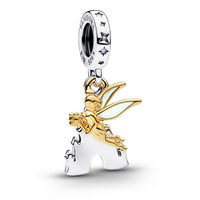 Charm doble colgante Tinker Bell y castillo de Fantasyland