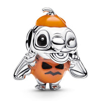 Charm de Stitch con calabaza de Halloween