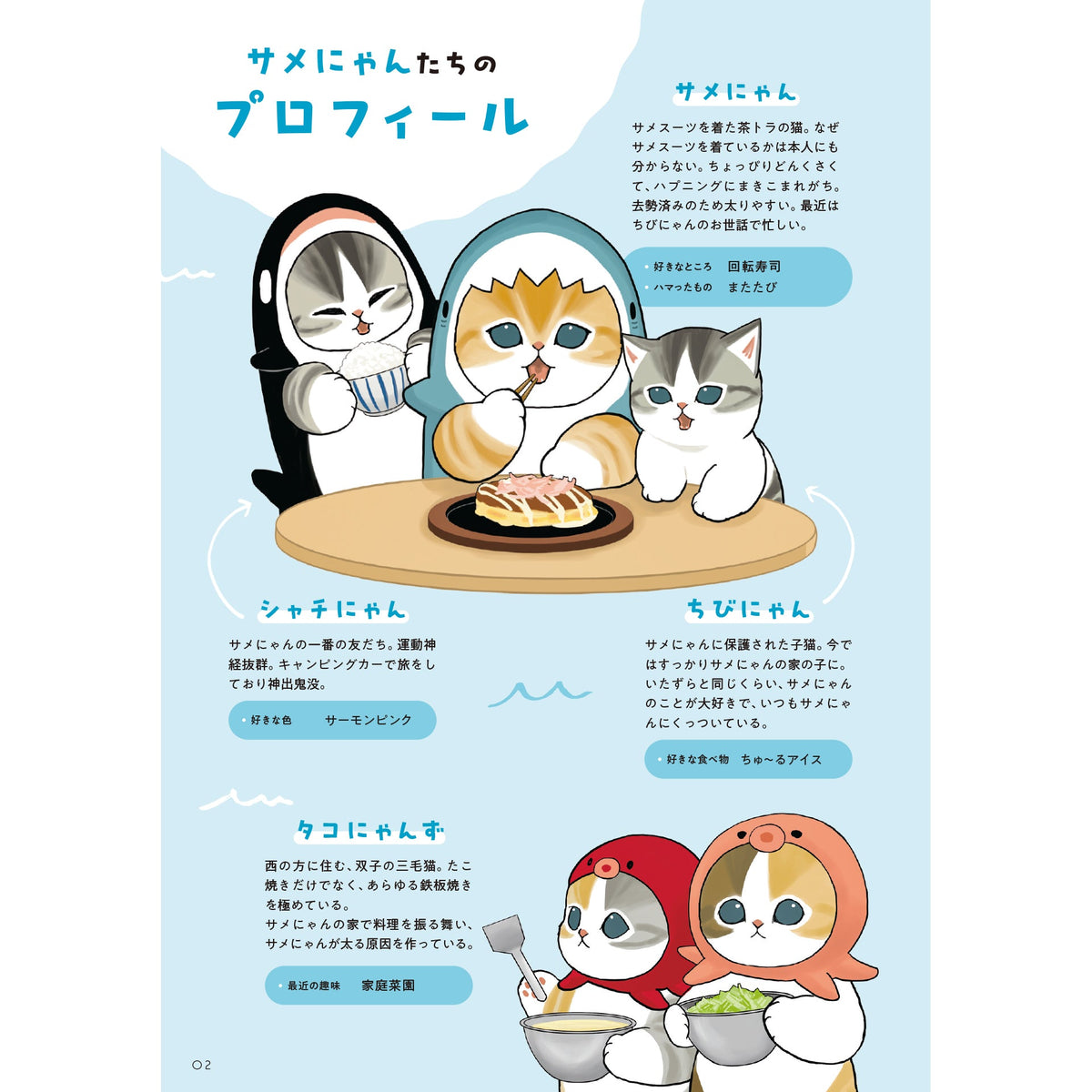 Libro ilustrado mofusand: Gatito tiburón