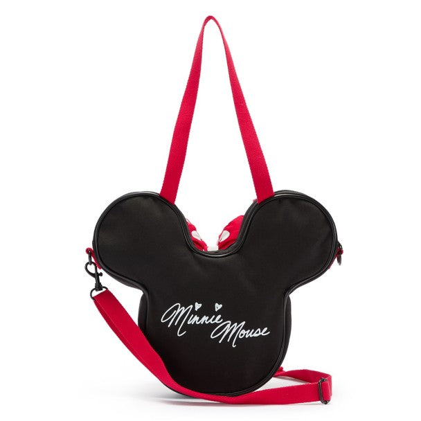 Bolso mini de lona con rostro de Minnie Mouse