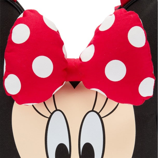 Bolso mini de lona con rostro de Minnie Mouse