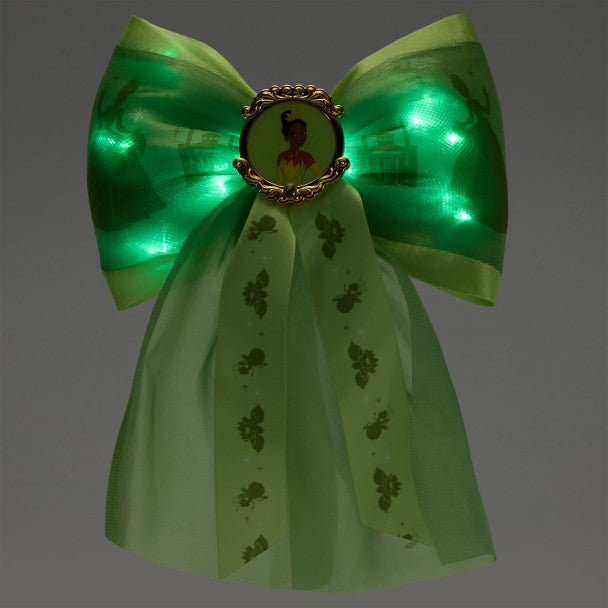 Pinche para el pelo con lazo iluminado de Tiana