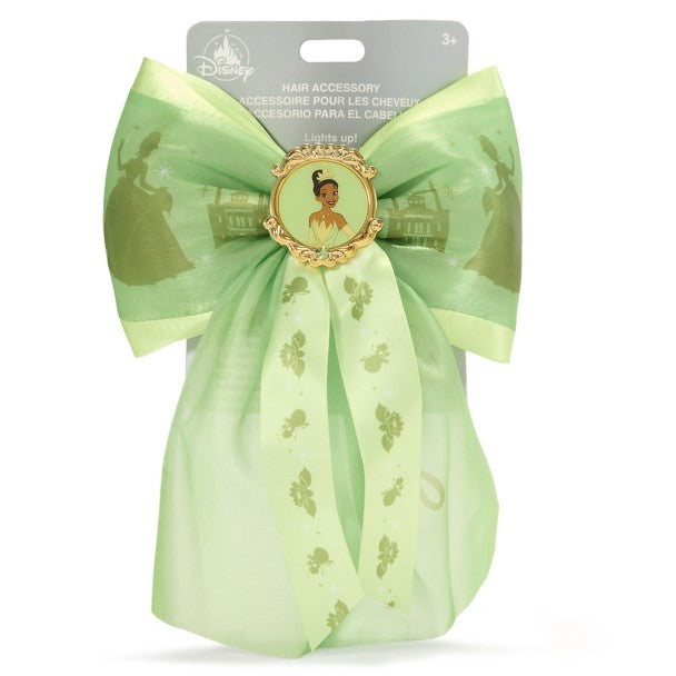 Pinche para el pelo con lazo iluminado de Tiana