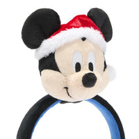 Diadema mini de peluche Mickey Mouse Papá Noel