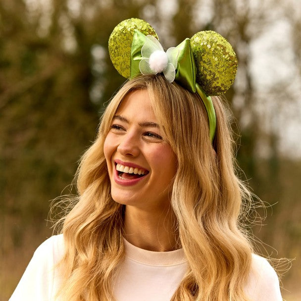 Cintillo de orejas con lentejuelas Tinker Bell para adultos