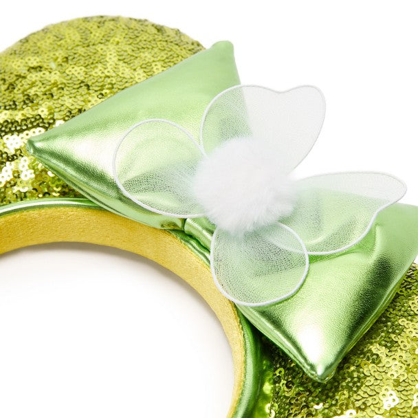Cintillo de orejas con lentejuelas Tinker Bell para adultos