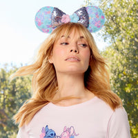 Diadema de orejas de Stitch y Angel para adultos